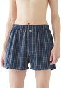 GUNZE グンゼ POLO トランクス 前あき 下着 綿100% メンズ パンツ 肌着 おしゃれ柄 綿100 チェック 布帛トランクス