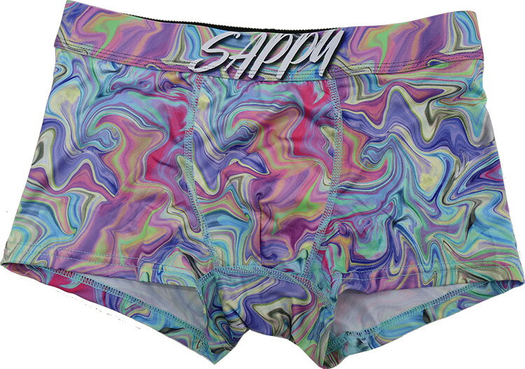SAPPY ボクサーパンツ メンズ 下着 パンツ 男性用 d-592 ボクサー 前とじ マーブル柄