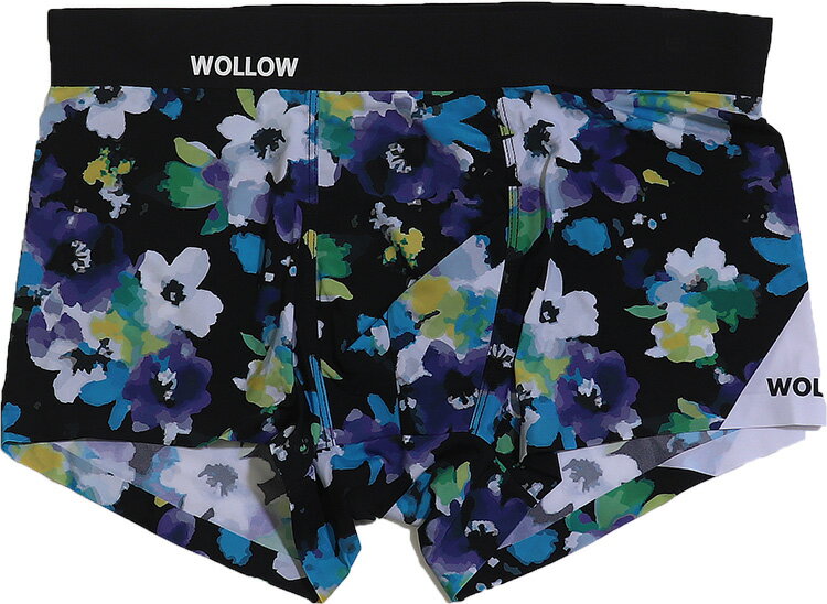 Rakuten - WOLLOW ワロー 【W-65】前とじ ボクサーパンツ メンズ 下着 ナイロン ブランド 人気 店長おすすめ メンズインナー パンツ 花 フラワー