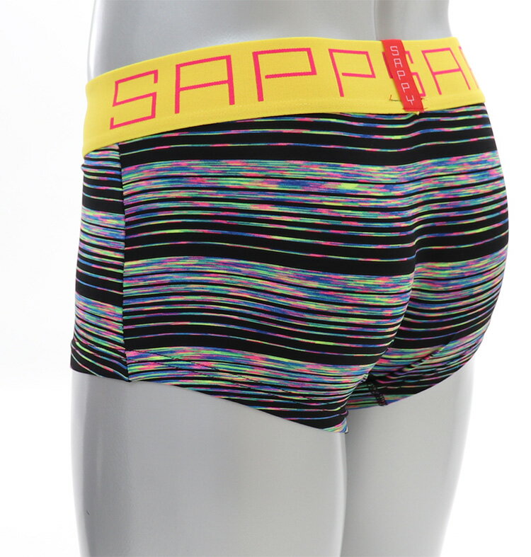 送料無料 SAPPY ローライズボクサーパンツ d-517　SAPPY レインボートーン まえとじ メンズボクサーパンツ サピー ローライズボクサー パンツの日 8月2日