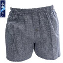 日本製 高島ちぢみ トランクス 綿100% 涼しい 通気性 吸汗速乾 シャリ感 前開き 春夏 おしゃれ 和柄 父の日 ギフト クレープ生地 小チェック