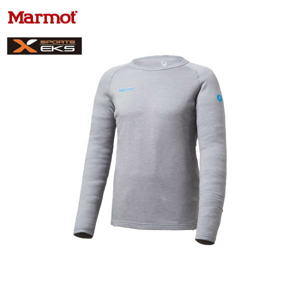 送料無料）Marmot(マーモット)長袖クルーネックtシャツ　スポーツエクス採用の吸湿発熱保温あったかアンダーウエア E…
