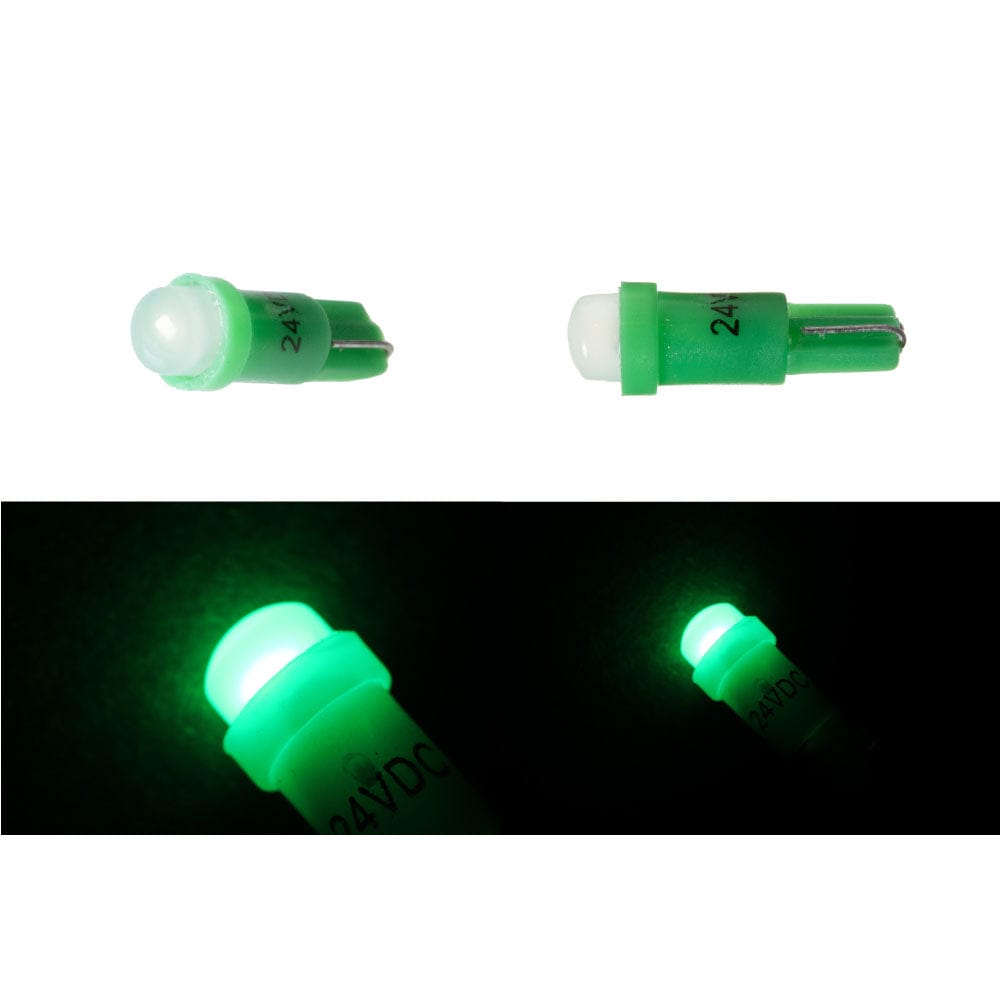 乐天商城 - ウェッジ球 ジェットイノウエ 高輝度 LED ウェッジ球 T5サイズ 24V 各色 グリーン 528423