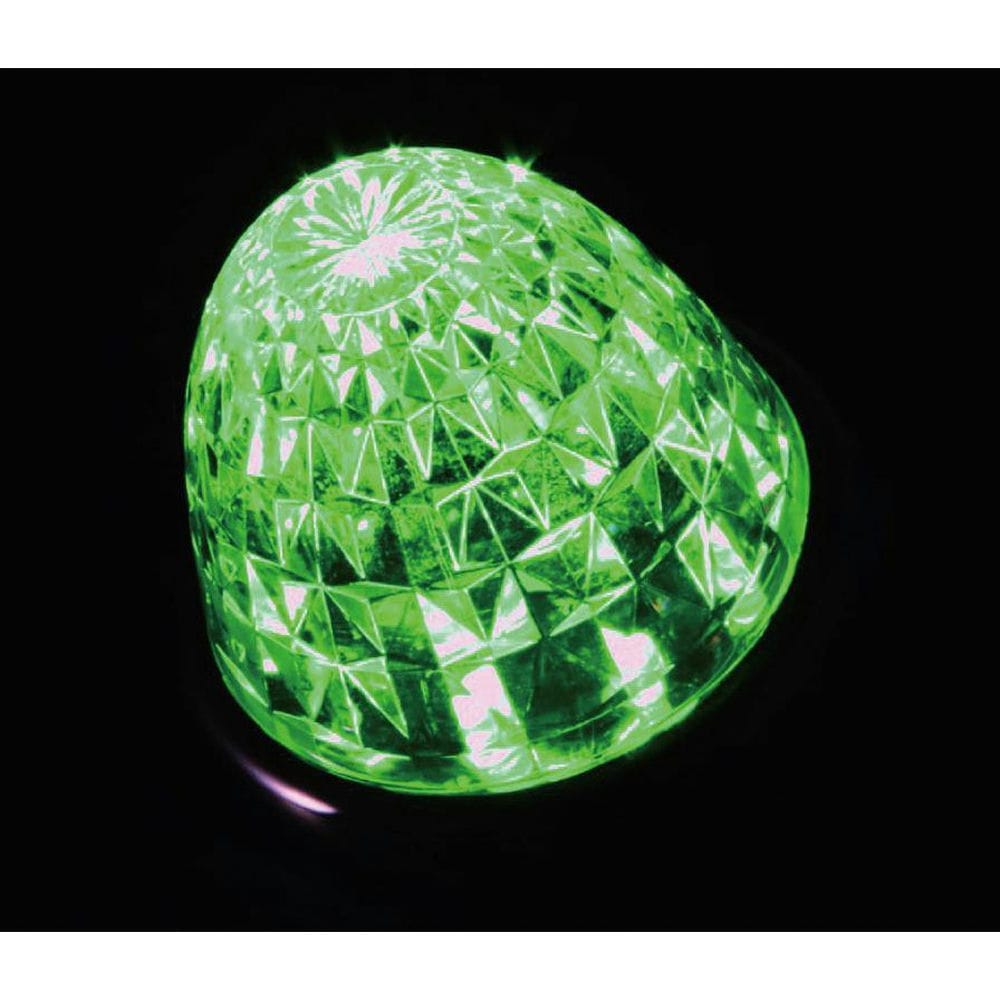 LED12個を効果的に配置し、ムラの無い輝き!!●材質 レンズ/PC、ボルトナット/ステンレス、リングとベース/ABS ●色 グリーン ●ねじピッチ(mm) 60 ●レンズ色 グリーン ●定格電圧(V) DC24 ●消費電力(mA) 75 ●LED 2835SMD12pcs ●明るさ(Lm) 50 ●直径×高さ(mm) 88×76 ※レンズの交換は出来ません※完全防水ではございません