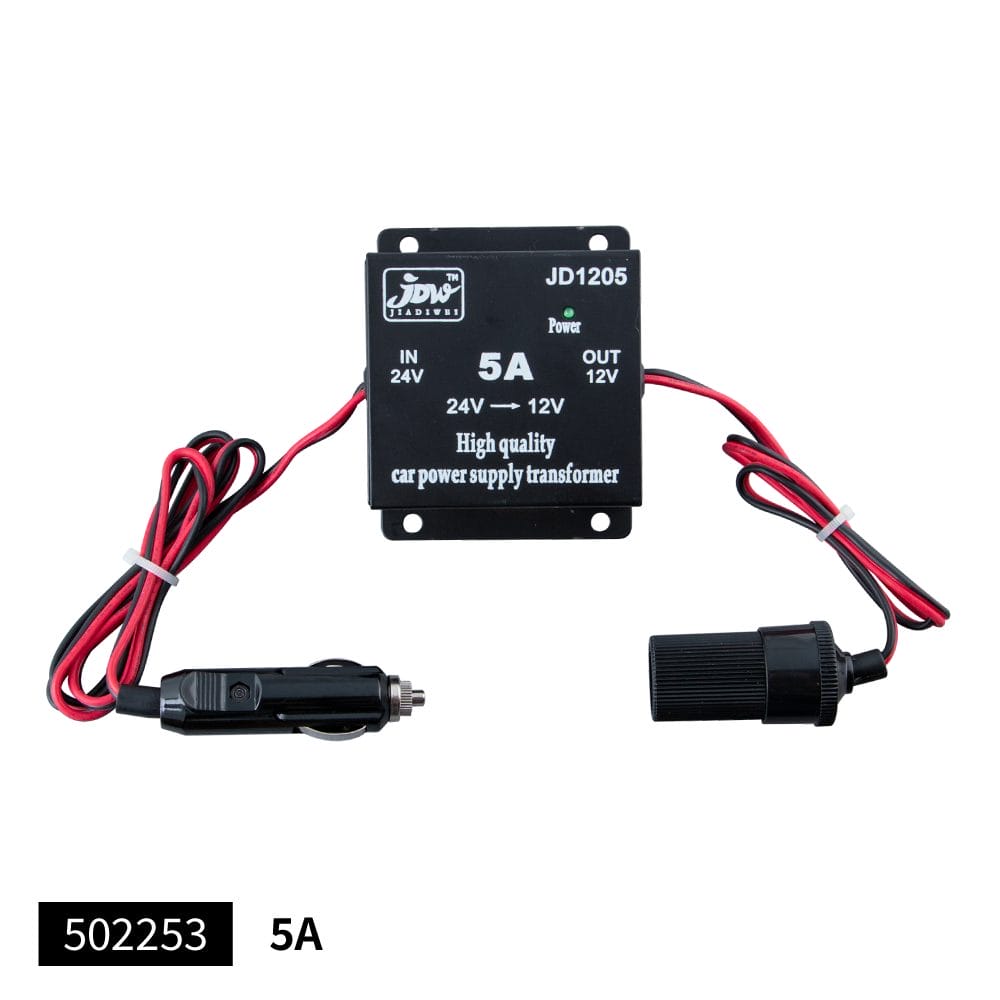 ジェットイノウエ DC/DCコンバーター シガーソケット プラグ付 DC/DC コンバーター5A 502253