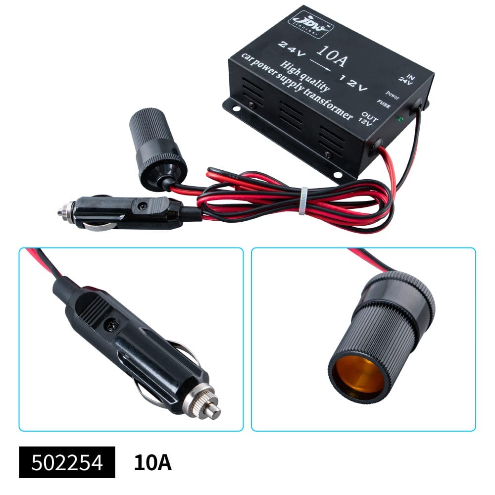 �����åȥ��Υ��� DC/DC����С����� �����������å�/�ץ饰�� DC/DC����С�����10A 502254