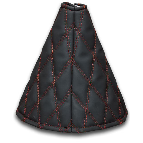 ハンドルカバーデザインに合わせてダブルステッチシリーズをラインナップ！！ブーツカバーを内装カラーに合わせて手軽にイメージチェンジ【用途】内装パーツ【品番：508409 仕様】●内容量：1個●材質：PVC●色：ブラックつや無し●色：ブラックつ...