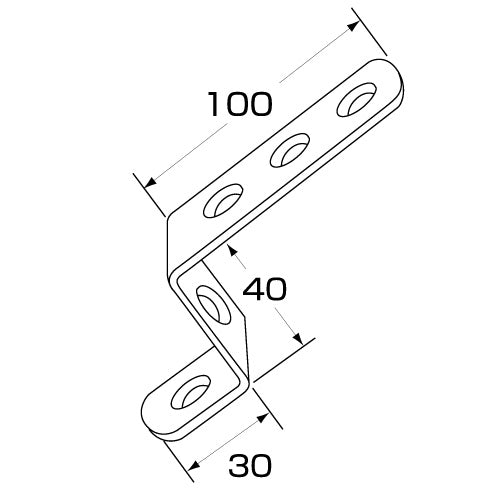 ジェットイノウエ ストロング ステー ストレート ステンレス No.63 30×40×100mm ス...