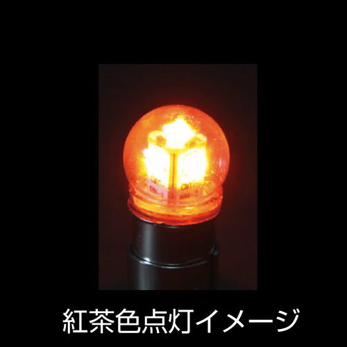 外部设备 - LEDバルブ ジェットイノウエ LED G-18電球タイプソケット式バルブ 紅茶色 DC24V 528709