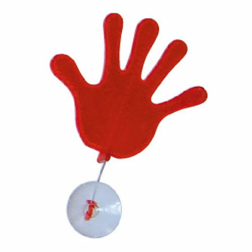 吸盤でガラスにピタリ車の振動で左右にスイングします。●色 レッド