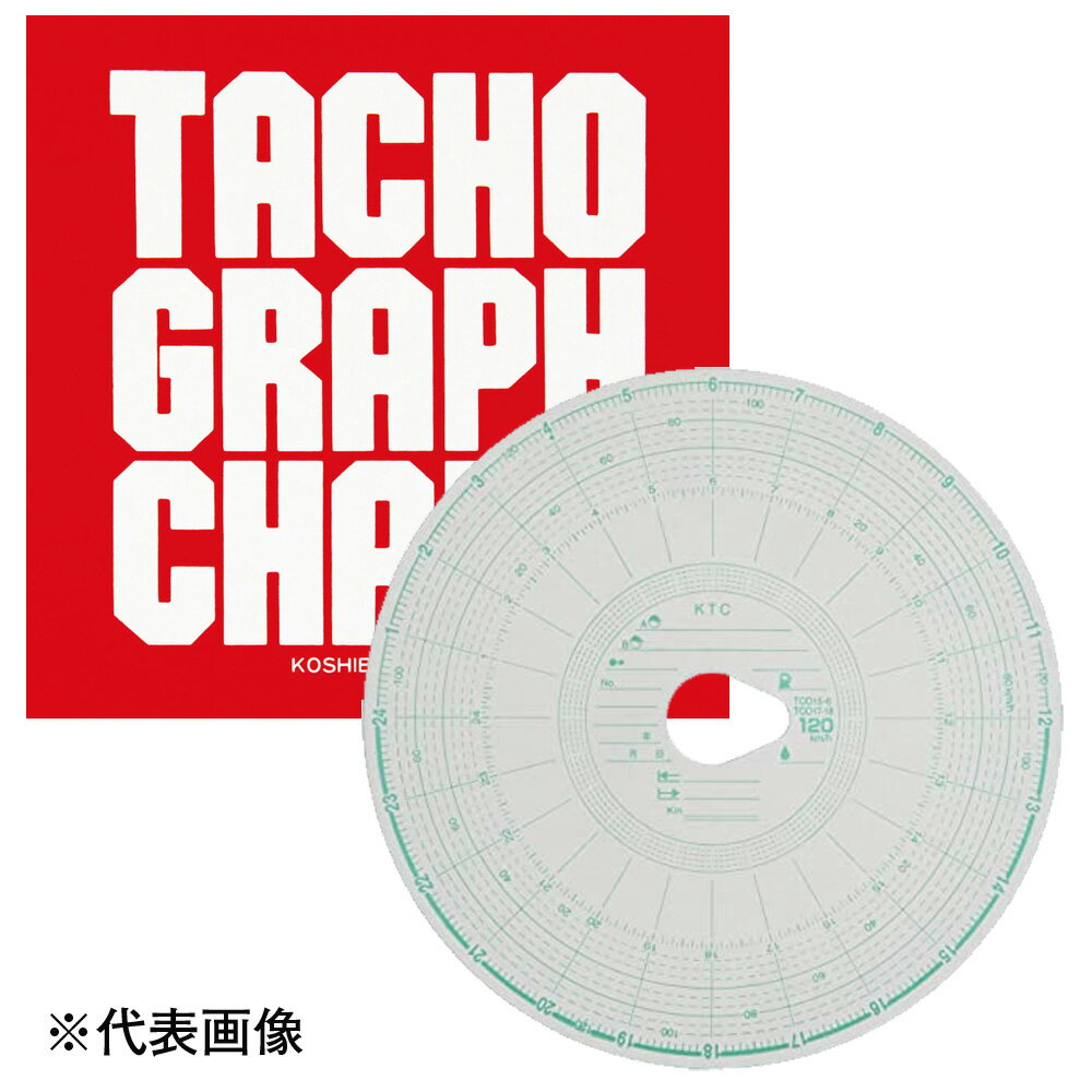 タコグラフチャート紙 小芝記録紙 タマゴ型 100枚入 1日用 140km/h 44011058