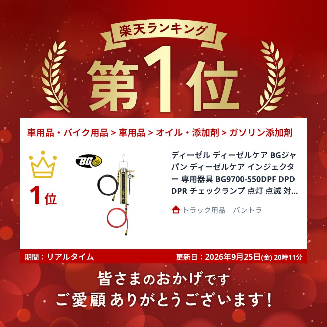ランキング受賞! ディーゼル ディーゼルケア BGジャパン ディーゼルケア インジェ...