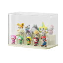 TwoPone フィギュアケース コレクションケース 展示台 階段式 3段 積み重ね可能 透明 陳列台 透明 防塵 防水 防湿 収納ボックス 幅32×奥行18×高さ23cm