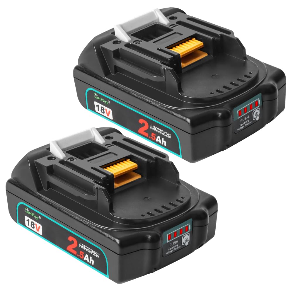 Waitley2個セットマキタ 18v バッテリーWTL1830B互換 2.5Ah 軽量 薄型2500mAh BL1825b WTL1830 マキタ18v バッ...