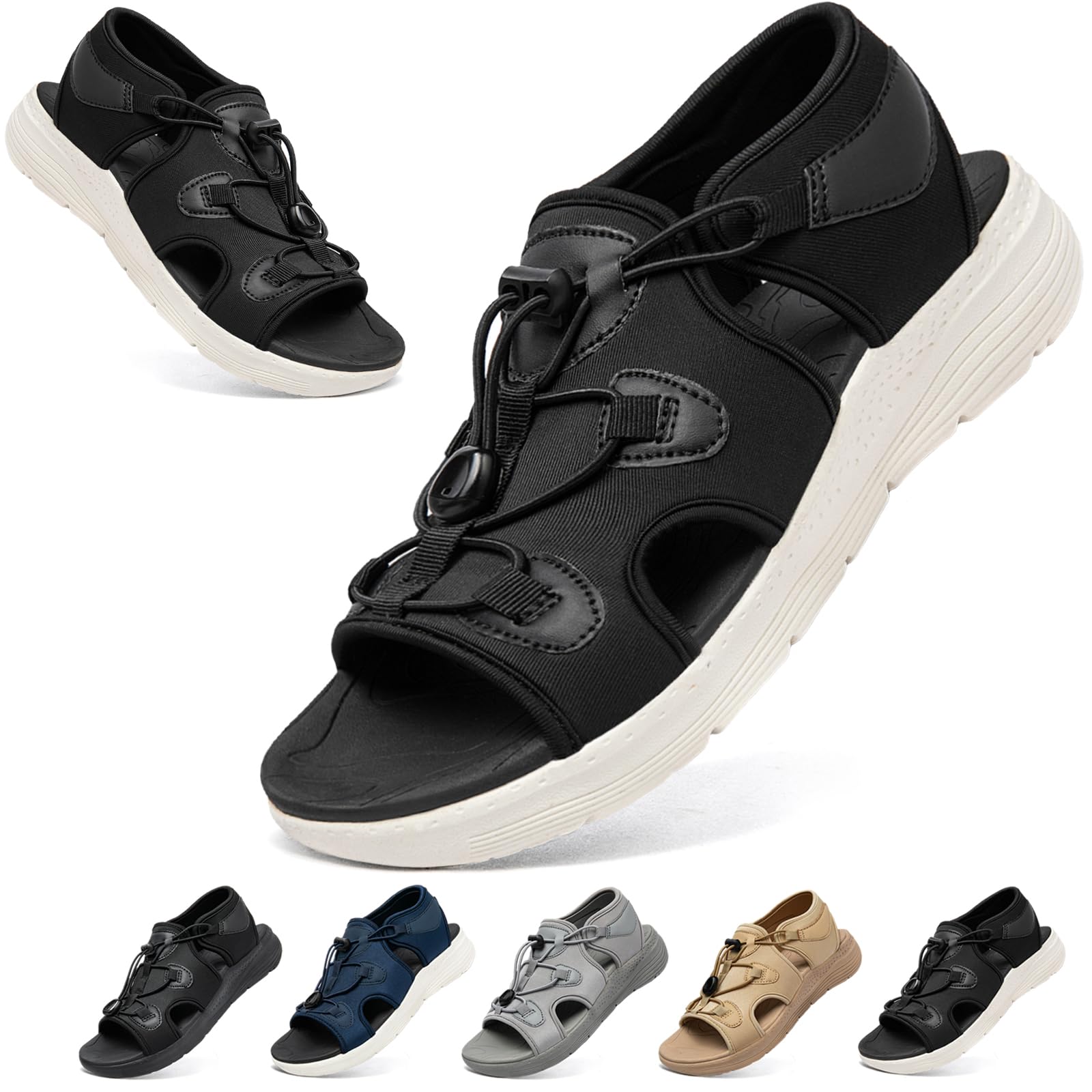 [MERPHINE] レディース サンダル スポーツ 厚底 歩きやすい オフィス ウォーキング 夏 おしゃれ メッシュ ピンク 歩き 通気 クッション 立ち仕事 通勤