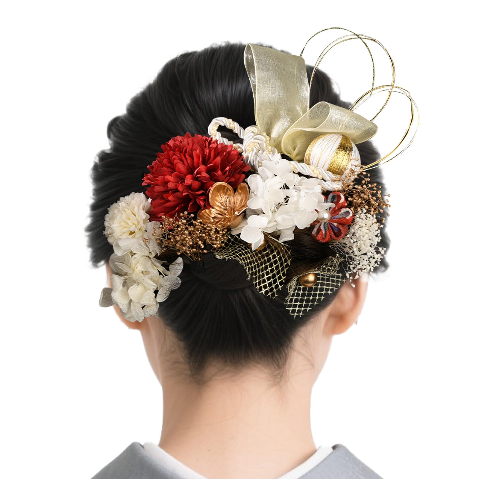 Mellbree 髪飾り 成人式 和装 浴衣 振袖 着物 袴 卒業式 ギフトボックス 手作り 七五三 結婚式 ウェデ..