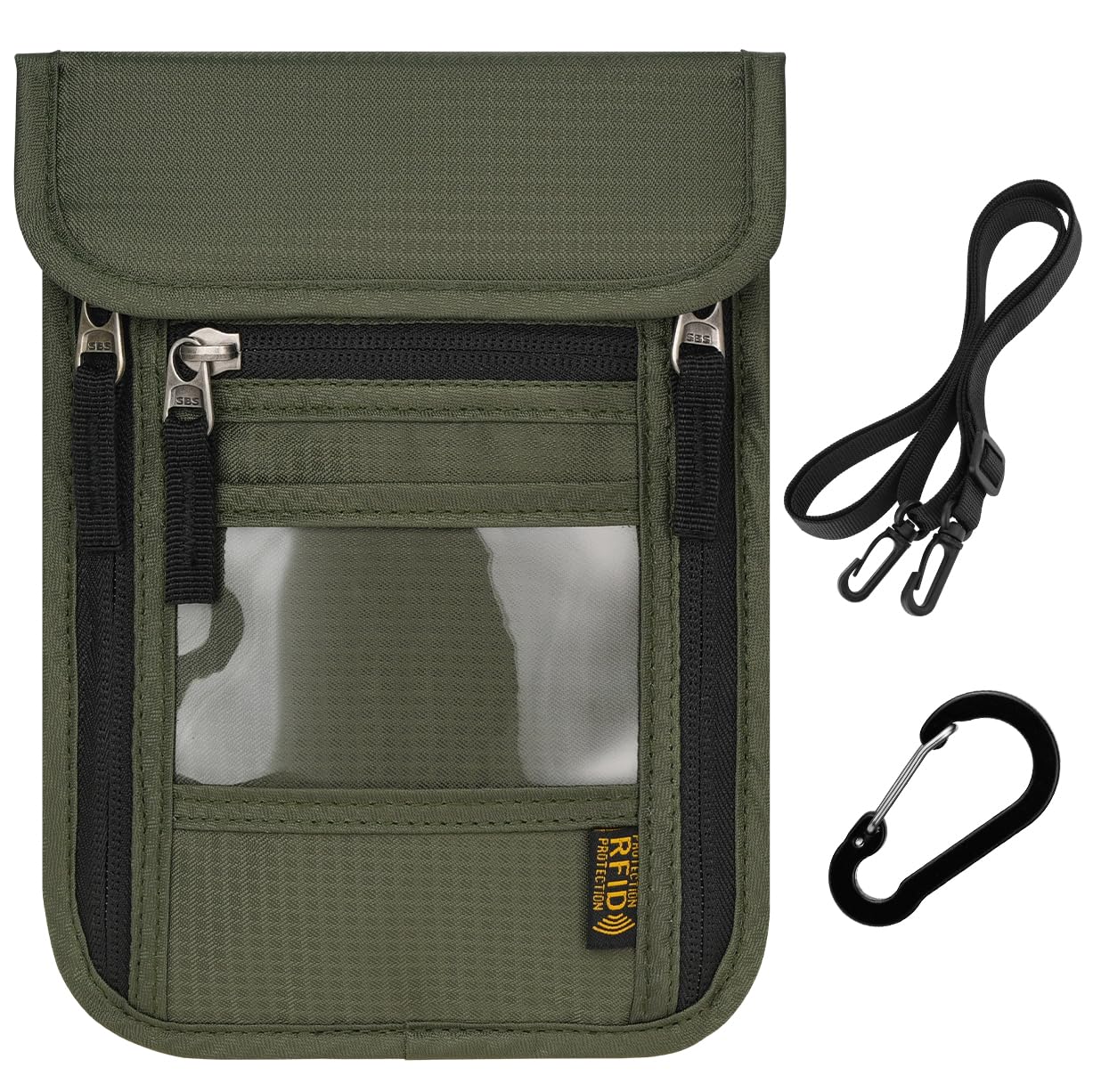 [Mellbree] パスポートケース 首下げ パスポートポーチ スキミング防止 盗難防止 セキュリティポーチ ..