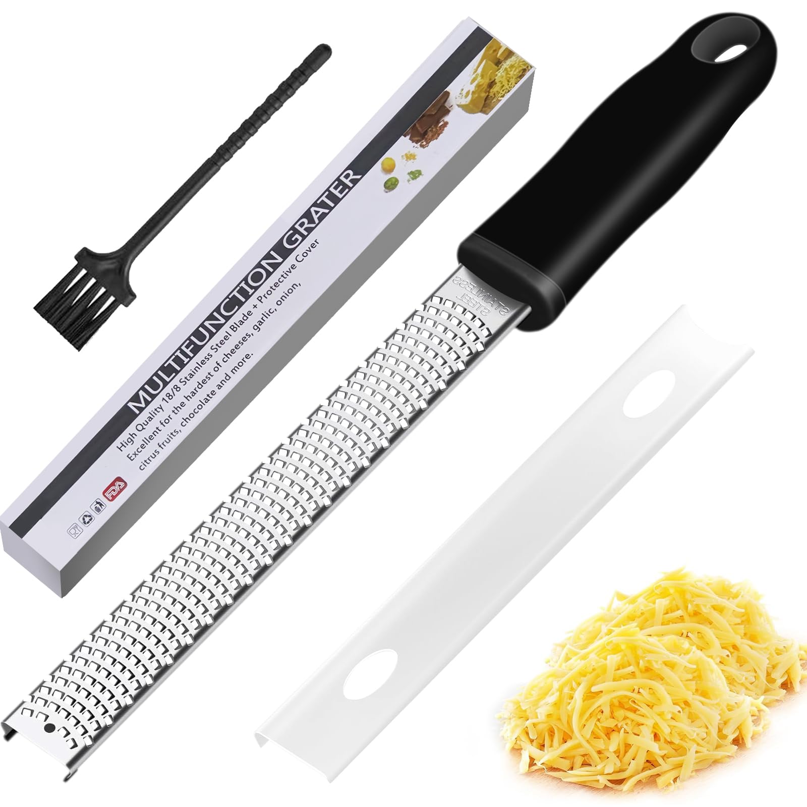 YUXIKIS チーズ削り すりおろし器 おろし金 チーズグレーター ゼスターグレーター 奶酪、レモン、チョ..