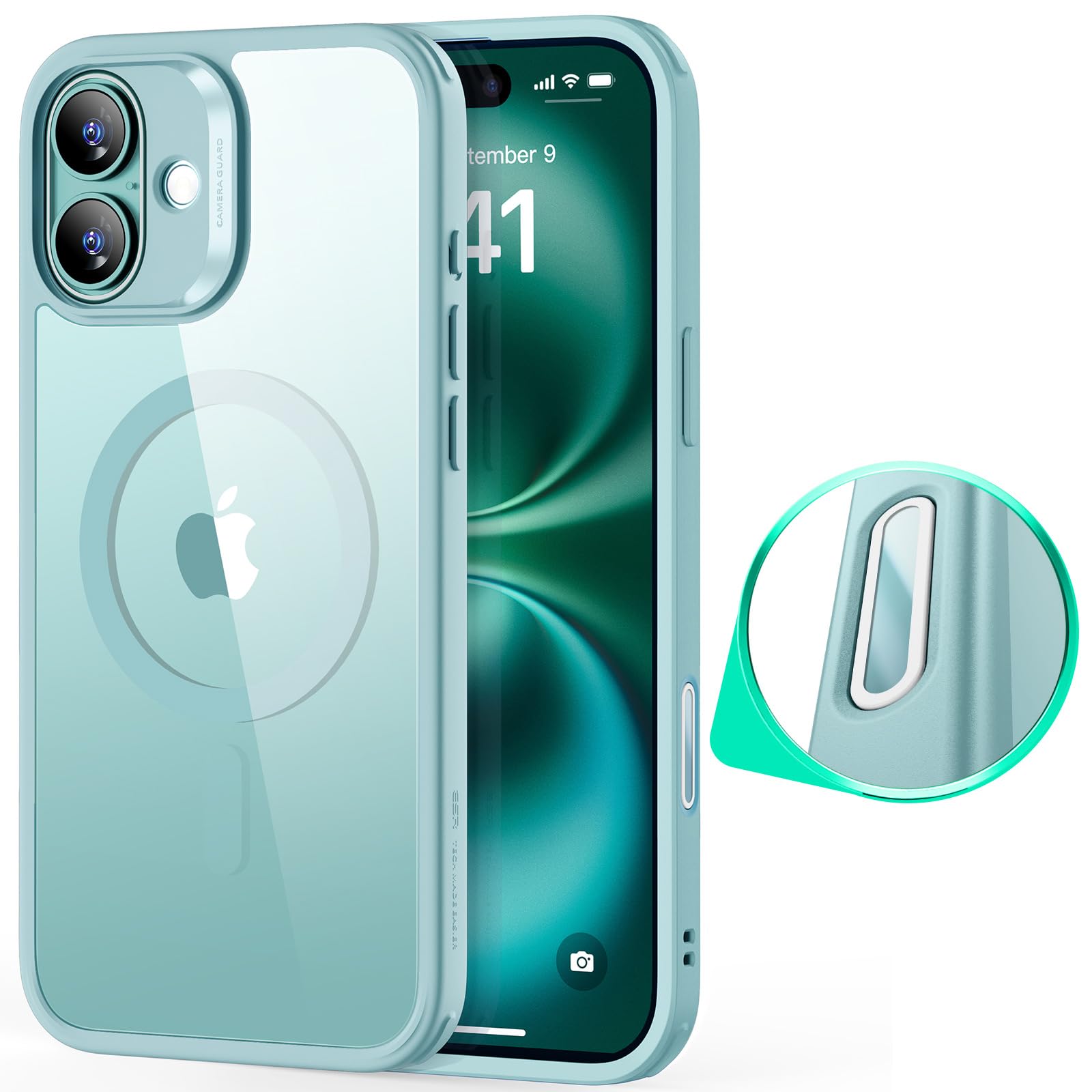 Rakuten - 【カメラコントロール・3倍米軍MIL規格】ESR iPhone 16 Plus ケース MagSafe対応 iphone16plus用 耐衝撃 軍用規格保護 iphone16プラス 用 マグネットスマホ用 いphone16plusケース Classicハイ