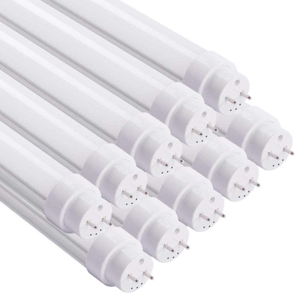 Rakuten - 角度調整型 FL40W互換ランプ 直管LED蛍光灯40形 昼白色5000K 2600ルーメン 自然演色 18W 取付便利 チラつきなし グロー式工事不要 G13 t8 120cm リラックス照明 PSE認証済み 10本入り