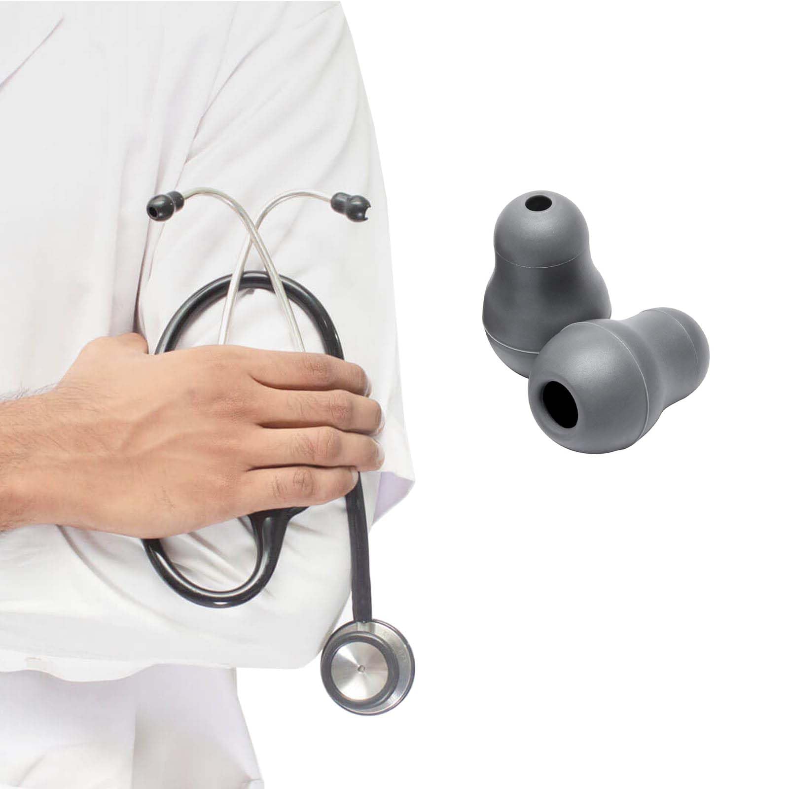 聴診器 イヤーチップ 2個入り(1対) イヤーチップ パーツ すべて サイズに対応 ソフトシーリング 聴診器..