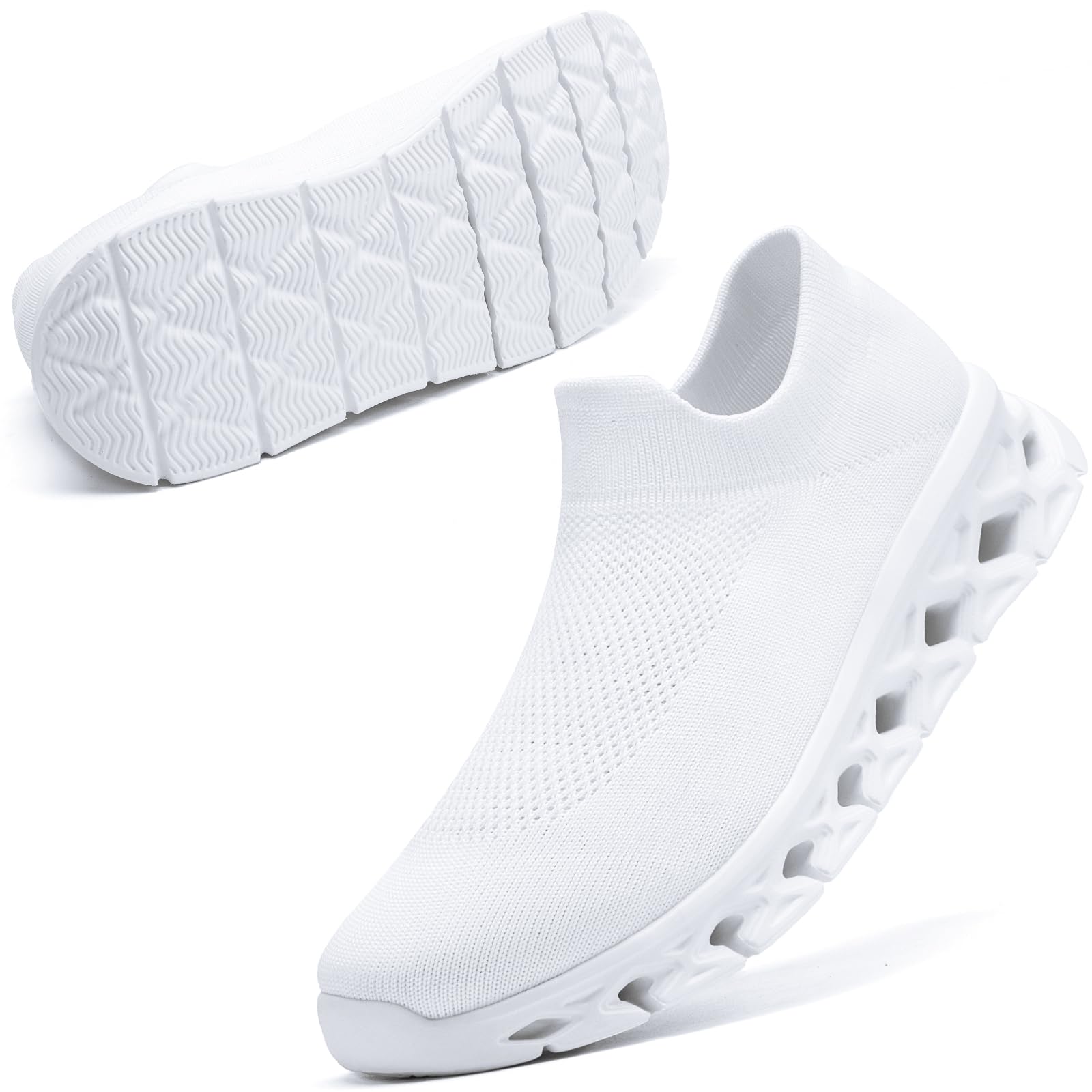 [MERPHINE] 世界一快適 スリッポン スニーカー 紐なし レディース メンズ 上履き 室内履き ウォーキング 立ち仕事 通勤 メッシュ 軽量 歩きやすい おしゃれ 夏 通気性