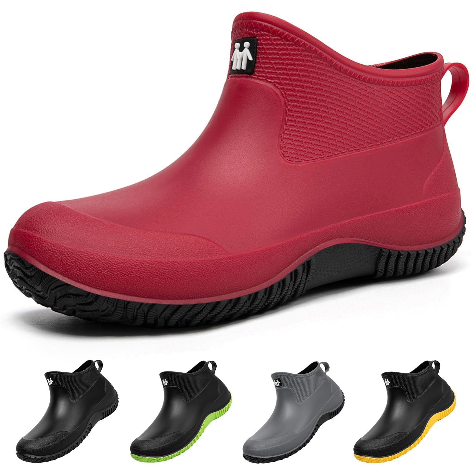[MERPHINE] レインシューズ メンズ レディース れいんしゅーず 雨靴 ショート 軽量 防水 梅雨対策 台風 通勤 通学