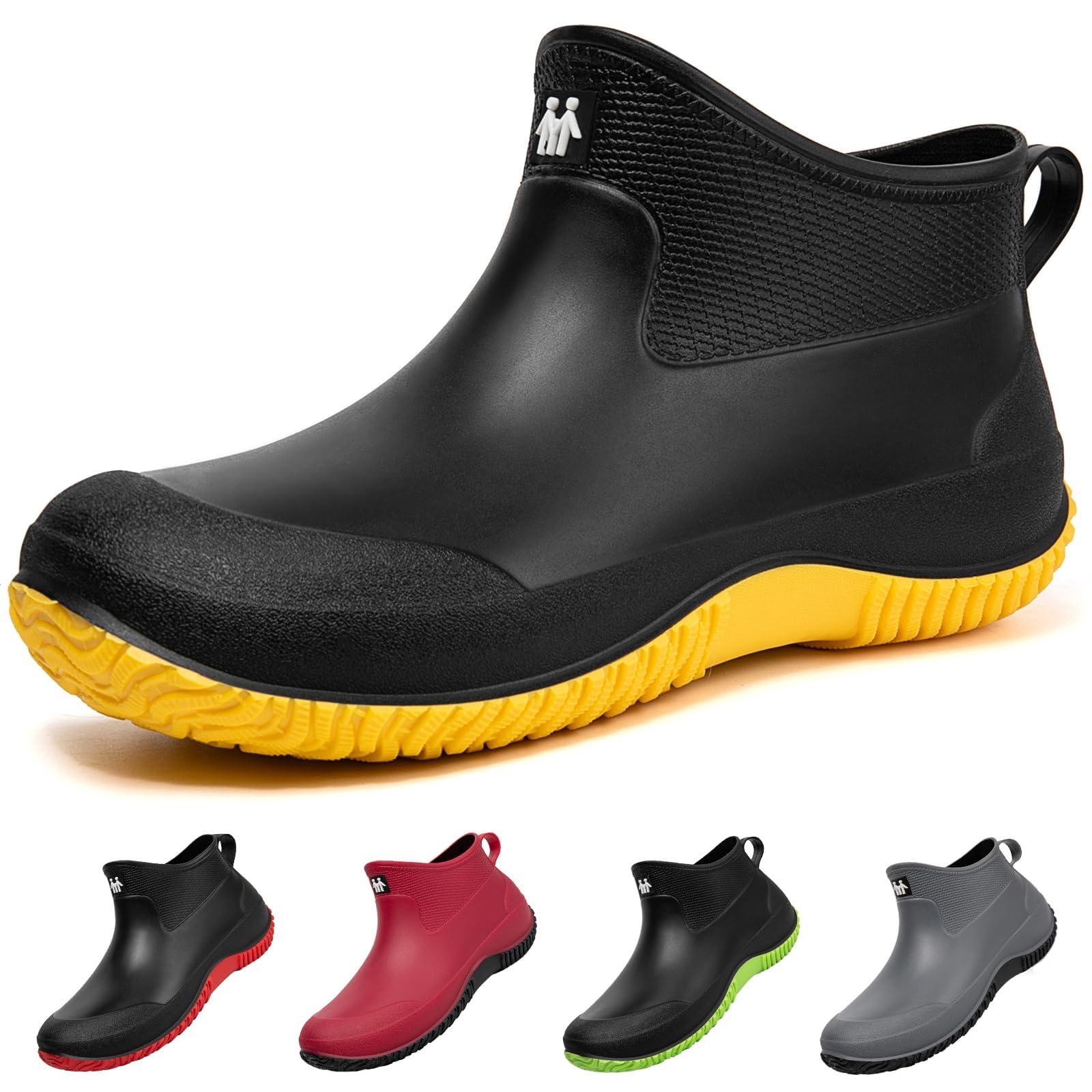 [MERPHINE] レインシューズ メンズ レディース れいんしゅーず 雨靴 ショート 軽量 防水 梅雨対策 台風 通勤 通学