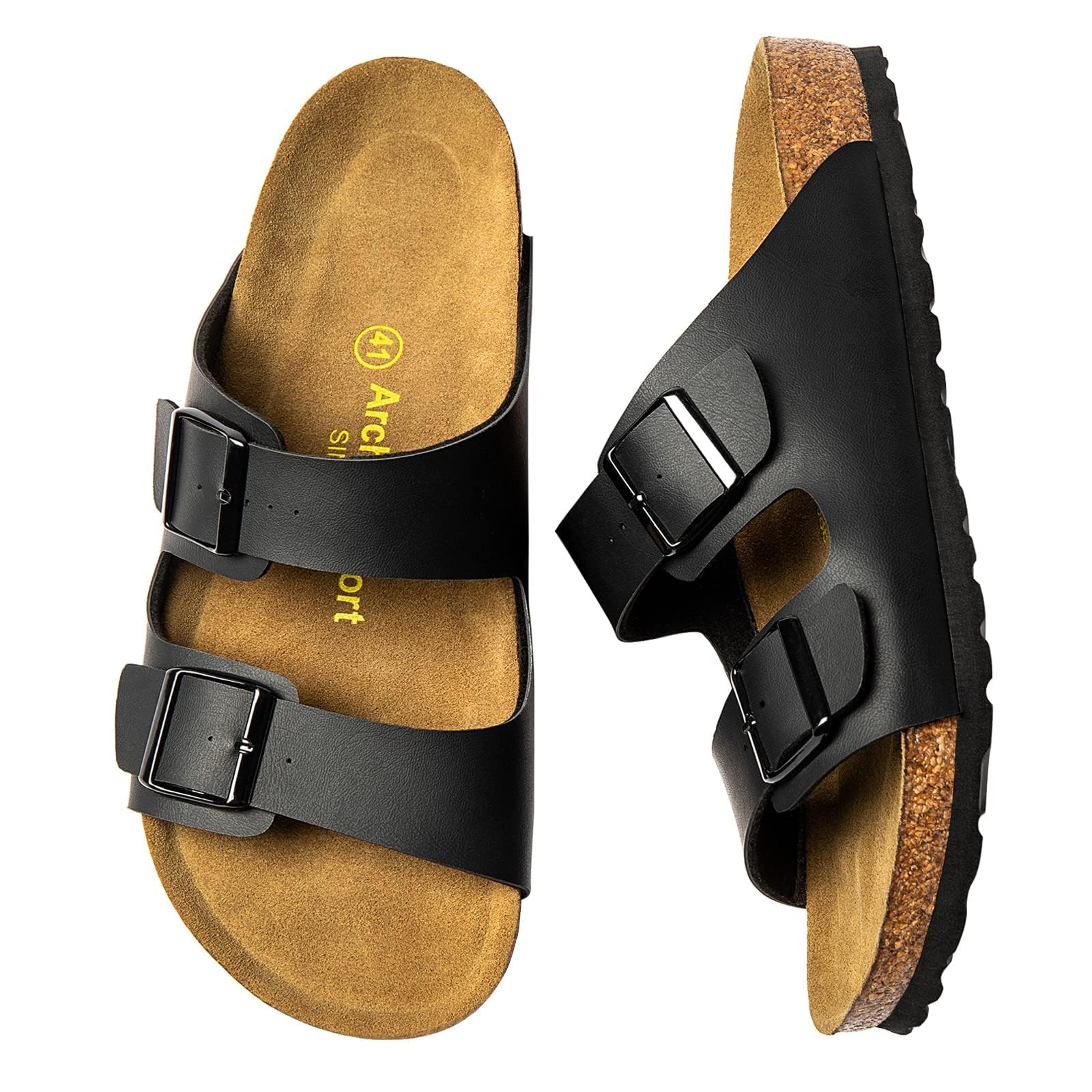 [STRDEOUT] ァッションサンダル メンズ コルクサンダル ビルコフロー アリゾナ さんだる 皮 革 男性用 外履き アウトドア おしゃれ 歩きやすい スリッパ