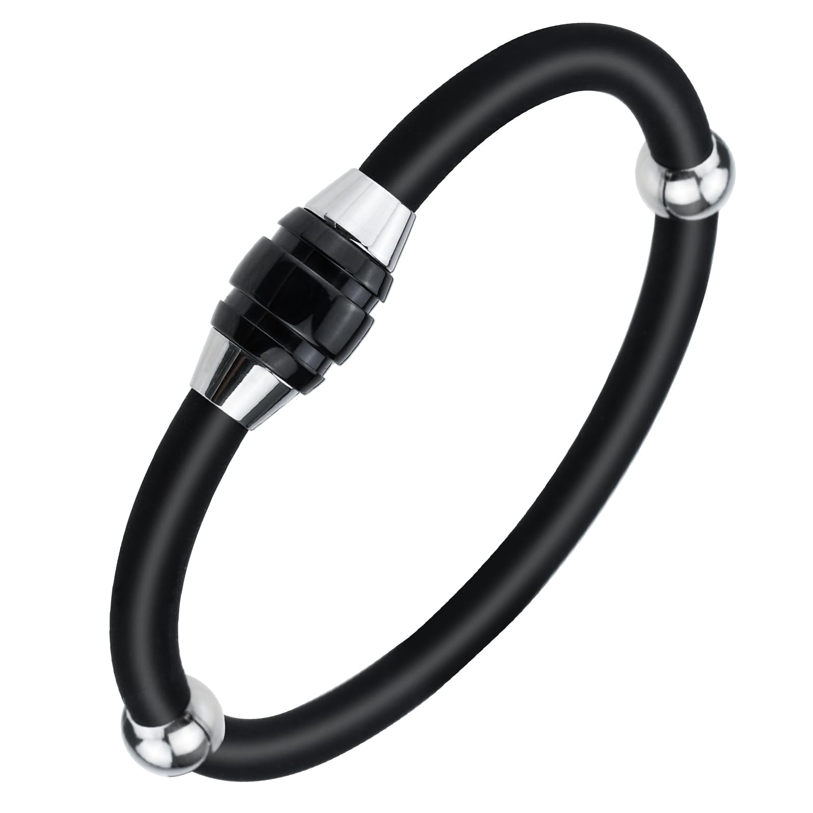 Mellbree 静電気除去 ブレスレット 負イオンコーティングで静電気を軽減 シリコン製で快適な装着感 スポーツや日常使用に最適 防水設計 レディース・メンズ...