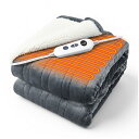 GOHHME電気毛布 掛け敷き兼用 電気ひざ掛け 電気ブランケット160*130cm 9段階温度調整 9つタイマー機能 両面使用可能フランネル 敷きかけ兼用 ふ...