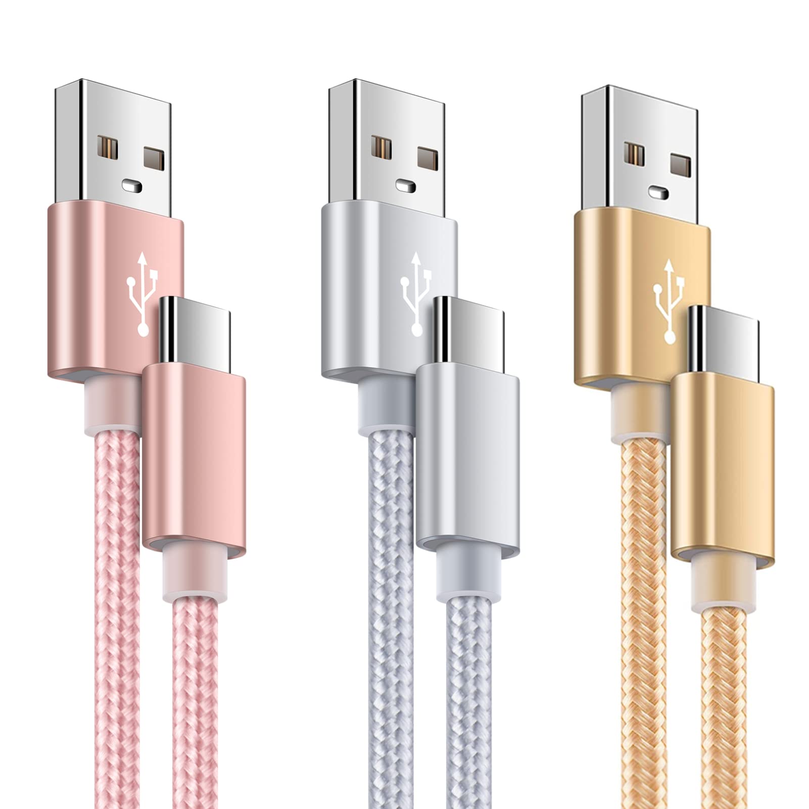 USB Type-C �����֥� ��3�ܥ��åȡ�0.91m�� usb c �����֥� ���ޥ۽��ť����֥� ������C �����֥� iPoto ��®���� Android��...