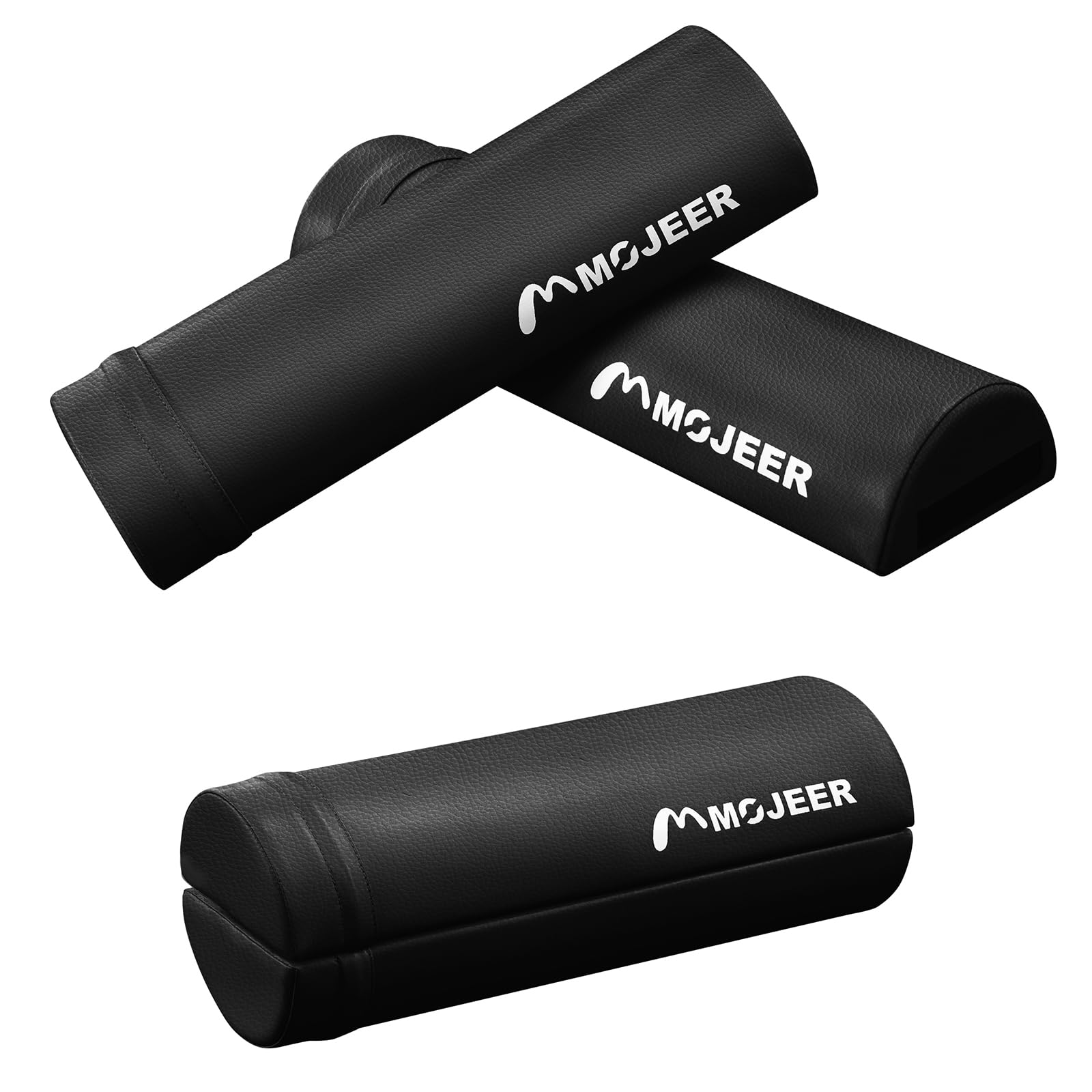 樂天商城 - MOJEER ストレッチ用ポール ヨガポール ハーフ エクササイズポール 42cm 2個セット耐荷重130kg 肩甲骨 ローラー 筋肉ほぐし フォーム ローラー YJZ042 (くろ,42cm)