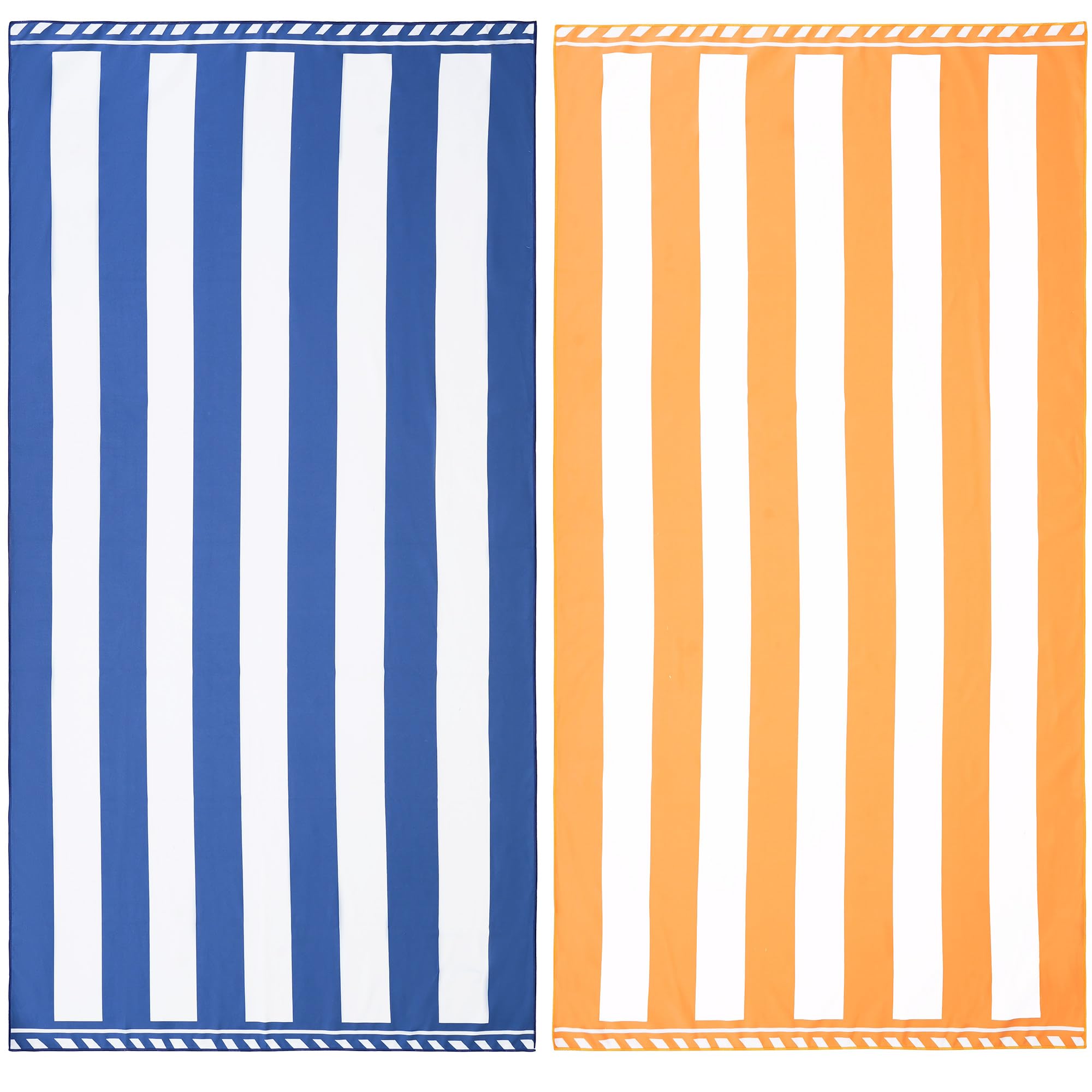 Winthomeビーチタオル90×180CM大判サイズ 防砂 薄手 ポーチ付き 旅行 マイクロファイバー 吸水 速乾 軽..