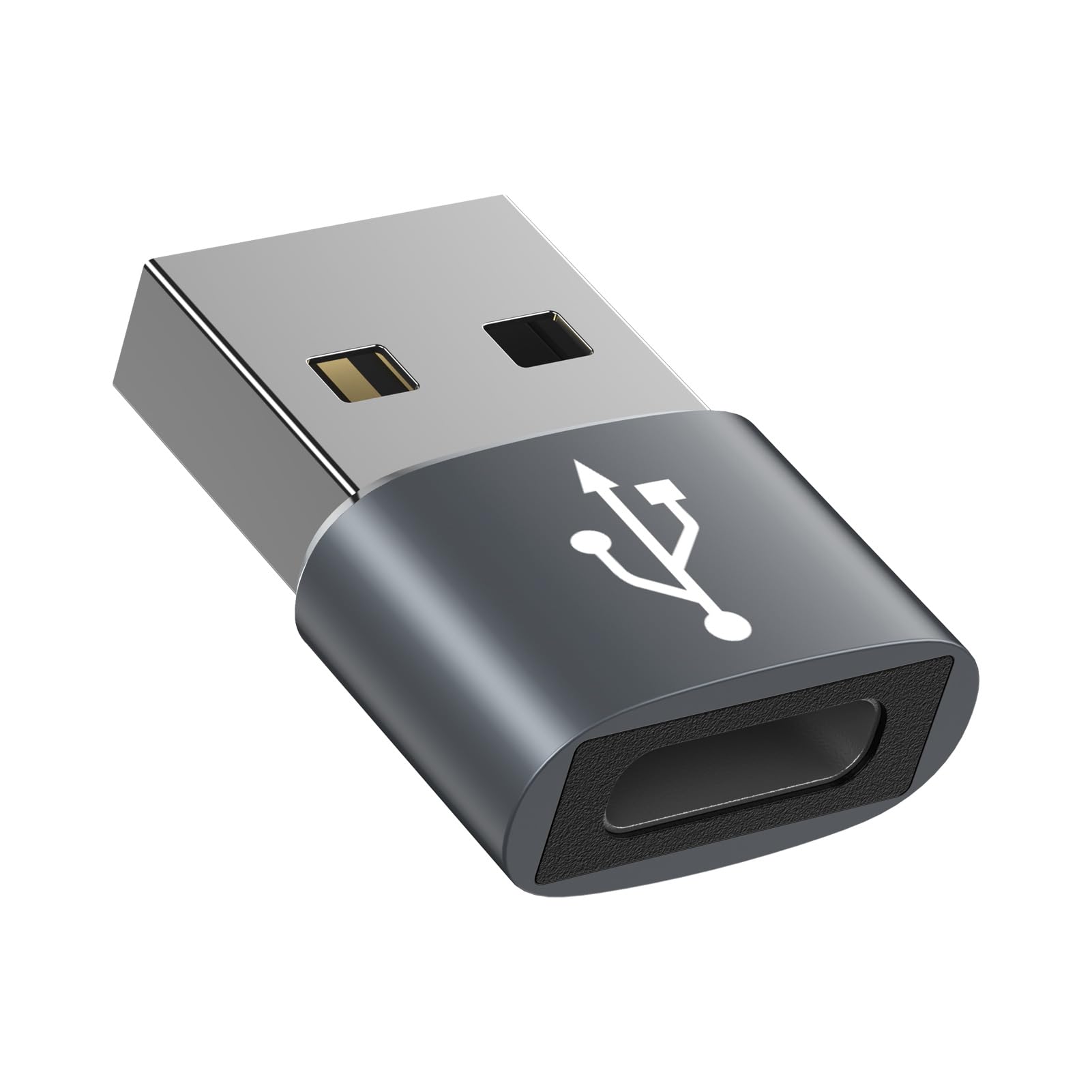 タイプC USB 変換アダプタ 超小型 Type-C メス to USB-A オス typec usb2.0 変換アダプター [ QC3.0 急速充電・高速データ転送同期] Windows 10 / Mac OS MacBook iPad Pro iPho