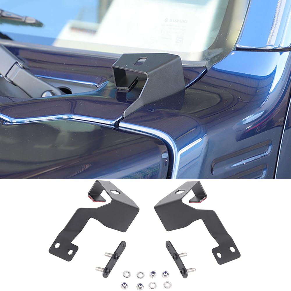 Rakuten - YOCTM A-Pillar スポットライトブラケットマウント スズキ ジムニー JB64 JB74 2019 2020 2021 2022 2023 2024 2025 LED ワークランプ 取付ブラケットホルダー パーツ アクセサリー
