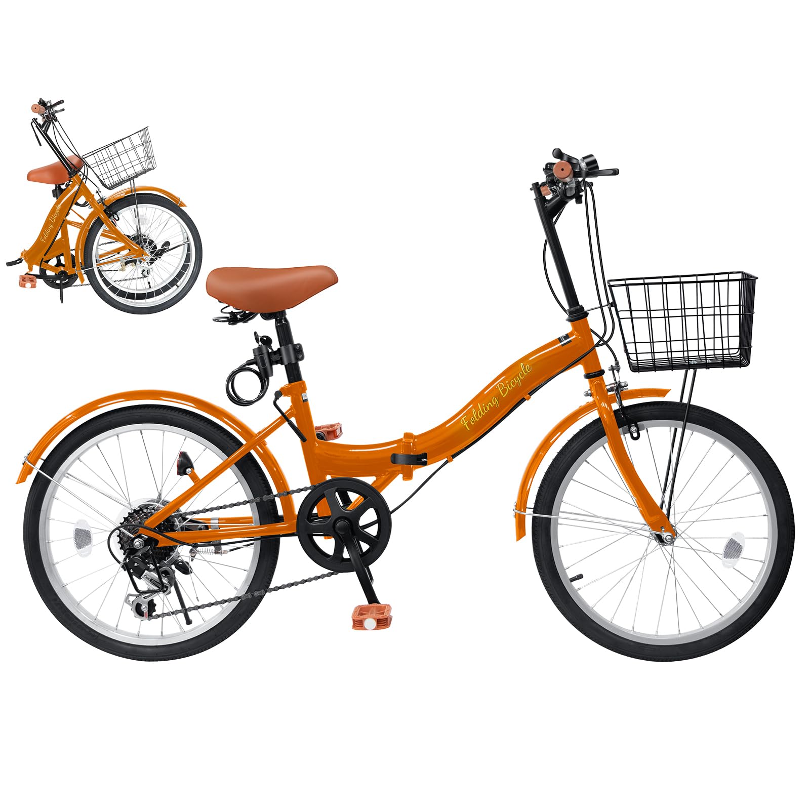 Mixiu 折りたたみ自転車 20インチ/24インチ 軽量 素早く折畳可能 シマノ 7段変速 折り畳み自転車 高炭..