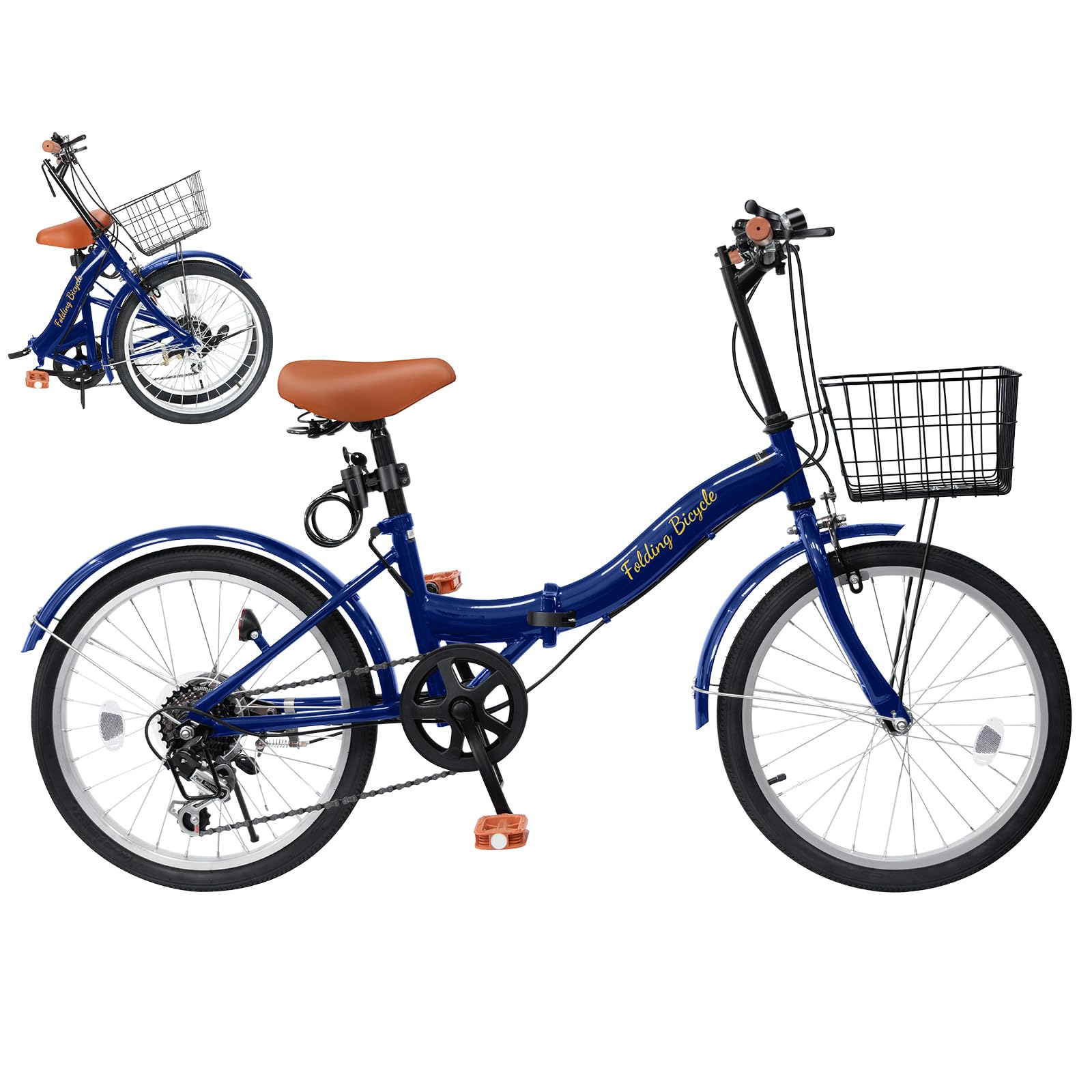 Mixiu 折りたたみ自転車 20インチ/24インチ 軽量 素早く折畳可能 シマノ 7段変速 折り畳み自転車 高炭..