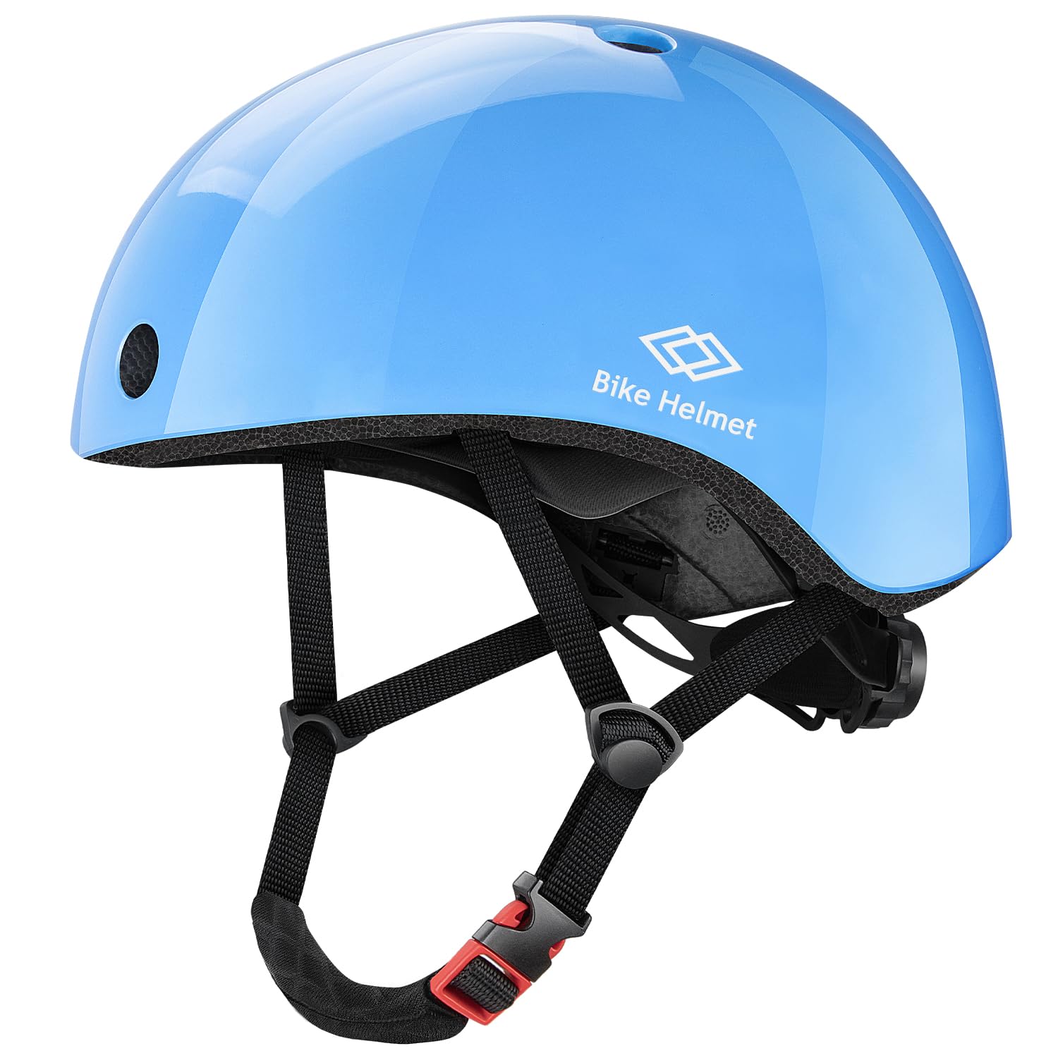 Mixiu 自転車ヘルメット 子供用自転車ヘルメット 幼児 大人 CE認証 全方位保護 サイズ調整可能 こども ヘルメット 超軽量 通気性 内装パッド2個入り 取り外し可能 通学 スキー スケートボード スポーツヘルメット 男女兼用 (M, ブルー)