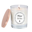 KAMMAK アロマキャンドル ブラック・オピウムの香り 210g アロマジャーキャンドル 40時間 天然大豆キャンドル