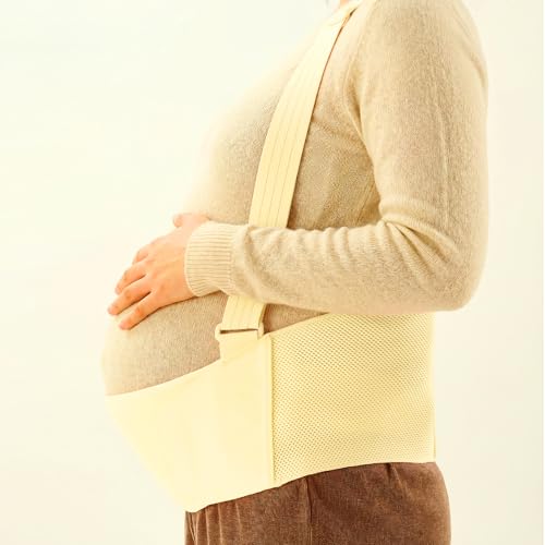 FREETOO マタニティベルト【助産師厳選監修】妊娠中腹帯 妊婦帯 骨盤サポート 3Dニットメッシュ素材 蒸れにくい 肌色 サイズ XXL