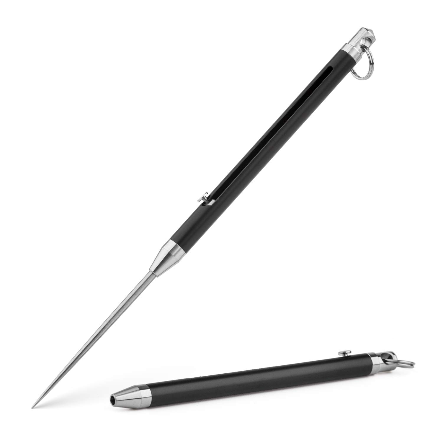 樂天商城 - TITANER TISUR チタン材料 多機能爪楊枝 軽量 EDCアウトドア用具 伸縮式-ブラック