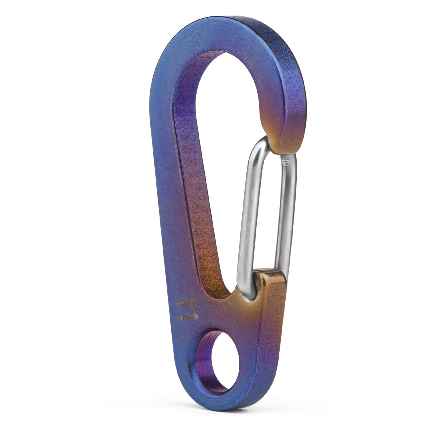 TISUR カラビナ 小型 チタン キーホルダー メンズ 軽量 カラー/L(キーリング含まず)