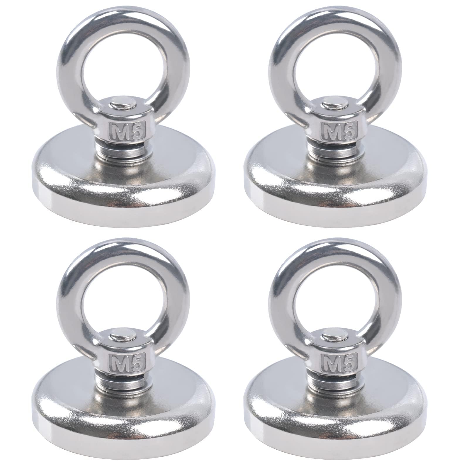 4個セット 超強力マグネットフック 直径32mm 強力マグネット ネオジム磁石 磁石フック 超強力 垂直耐荷..