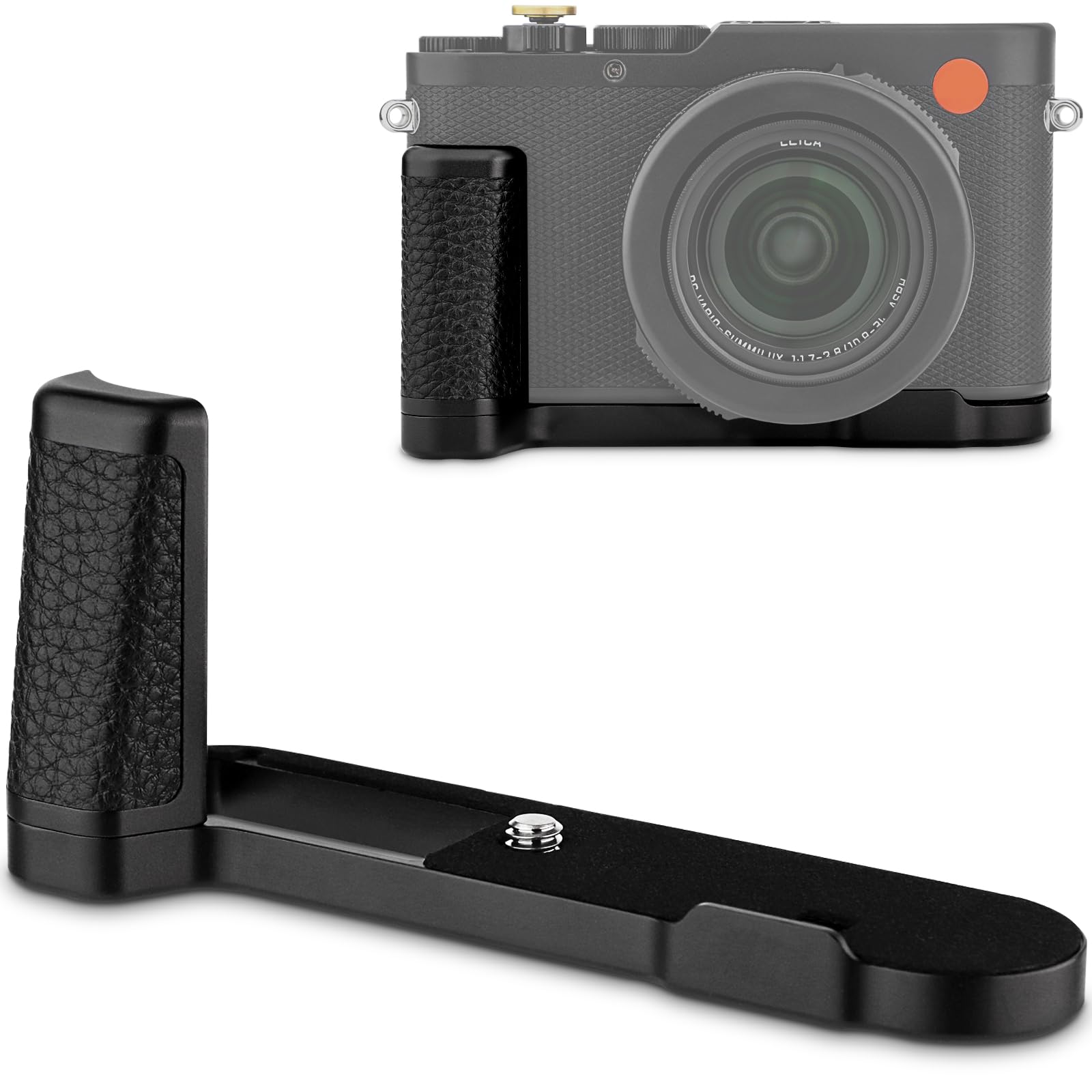 Rakuten - Haoge HG-D8 ハンドル ハンドグリップ Leica D-Lux 8カメラボディ用 L字型グリップブラケット