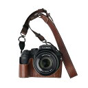 VOVMOEYA カメラケース For Panasonic Lumix DC-FZ80D(Lumix DC-FZ82D/Lumix DC-FZ85D),FZ80Dボディケース FZ82D FZ85D カメラケース カメラ保護カバー PUレザー D状ネジ穴付