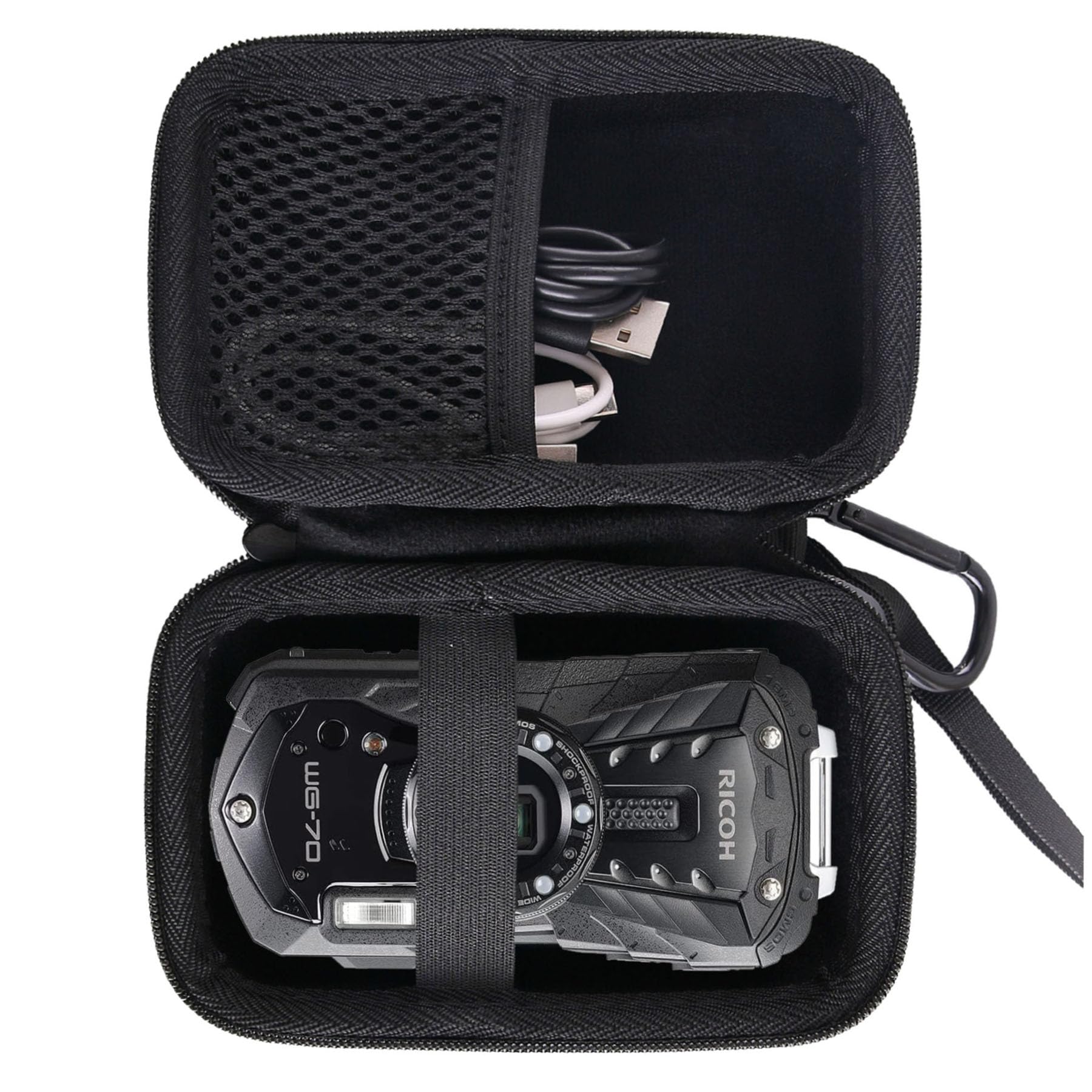 Rakuten - 用の RICOHリコー WG-90/WG-80/WG-60/WG-50/WG-40/WG-70 デジタルカメラ専用保護 キャリングケース 旅行収納ケース -waiyu JP
