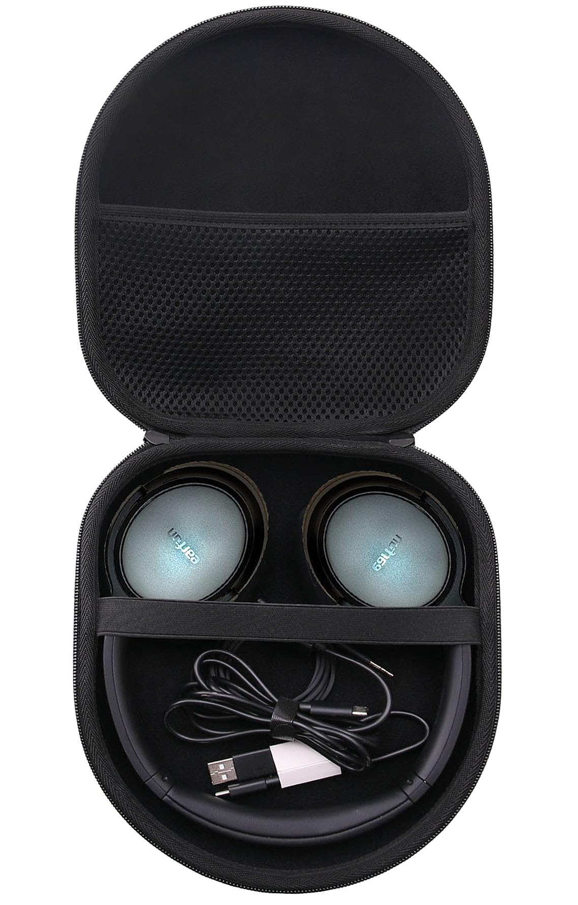 Rakuten - WAIYUJP収納ケース互換の EarFun Tune Pro/Wave Pro ワイヤレスヘッドホン 保護 キャリング 収納ケース
