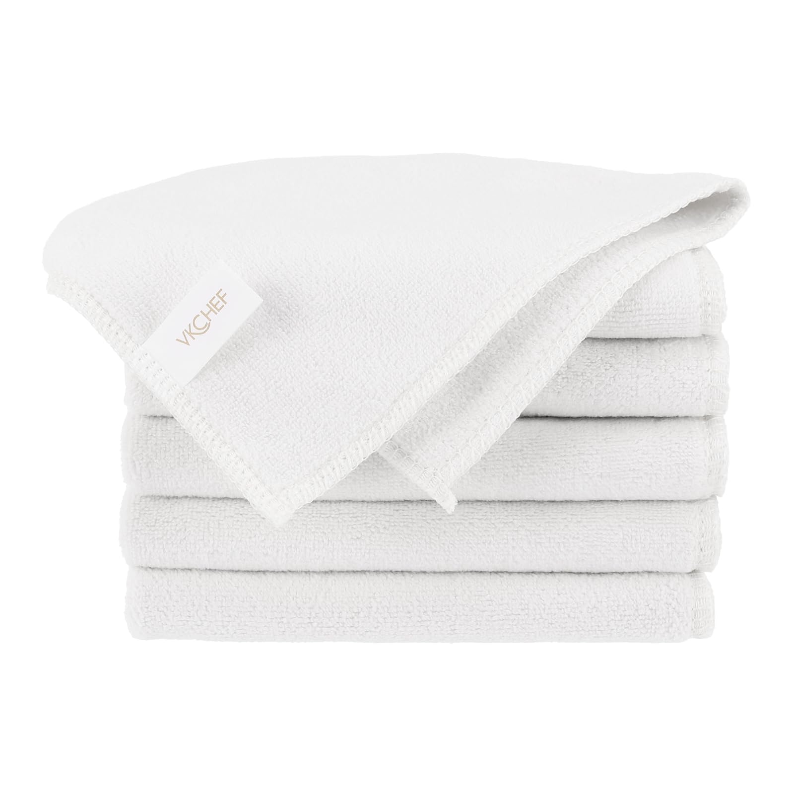 VKCHEF 食器拭きクロス キッチンタオル ふきん クロス ぞうきん プチタオル マイクロファイバー 食器ふ..