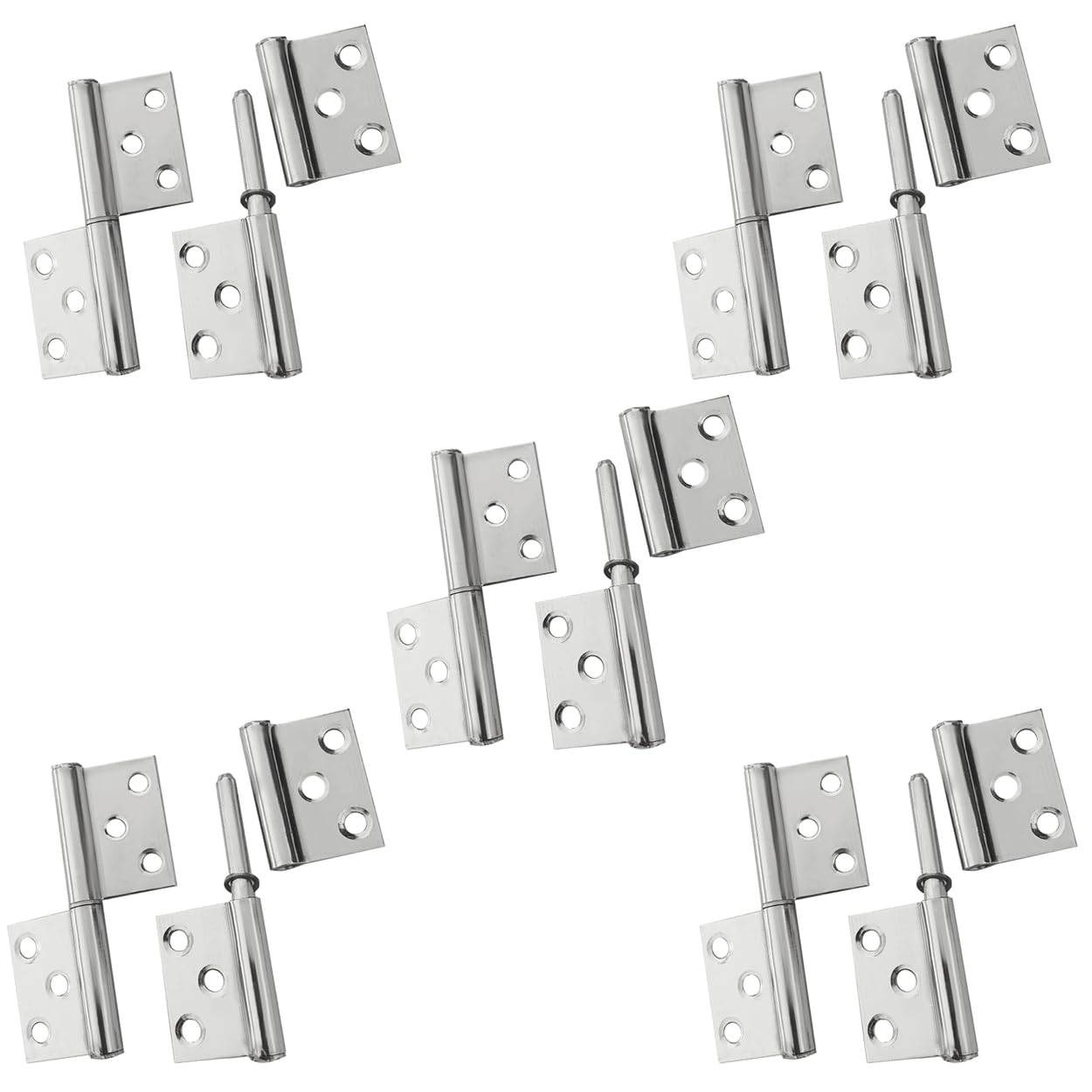 樂天商城 - 堅塁金物 ステンレス製抜き差し蝶番 リフトオフヒンジ ，取り外し可能な旗蝶番 4inch 10枚